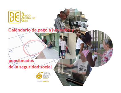 Imagen relacionada con la noticia :Calendario de pago a jubilados y pensionados de la seguridad social